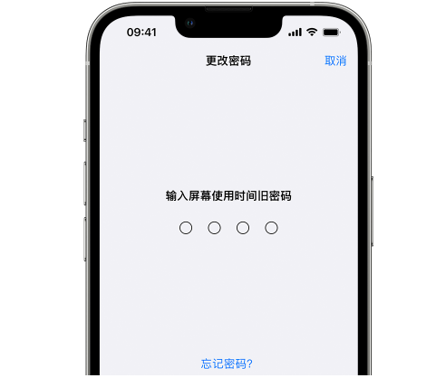 浙江iPhone屏幕维修分享iPhone屏幕使用时间密码忘记了怎么办 