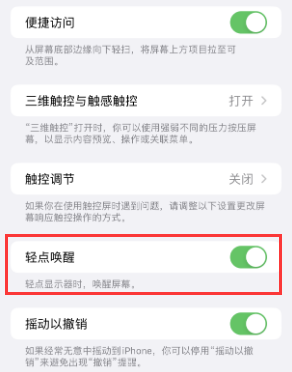 浙江苹果授权维修站分享iPhone轻点无法唤醒怎么办